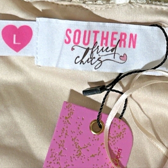 NWT Southern Fried Chics Elegant Lace "I Do Forever" Jumpsuit - Picture 4 of 7